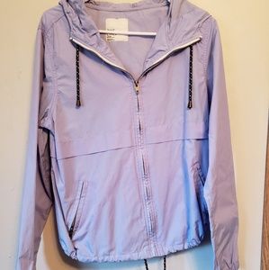 Lilac thin hooded jacket